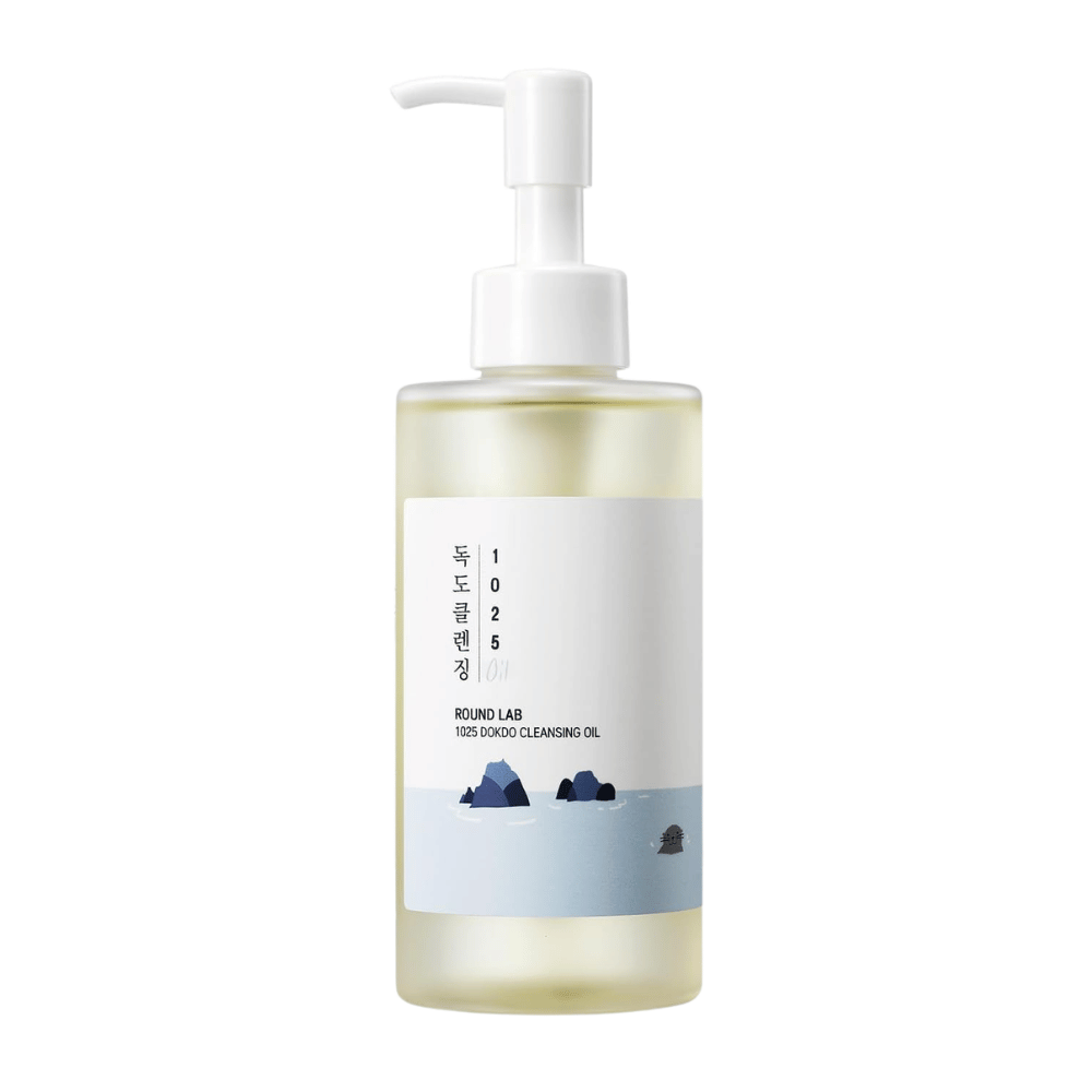 Koreaanse cleansing oil voor gevoelige huid van Round Lab die diep reinigt en een fris, gehydrateerd gevoel geeft