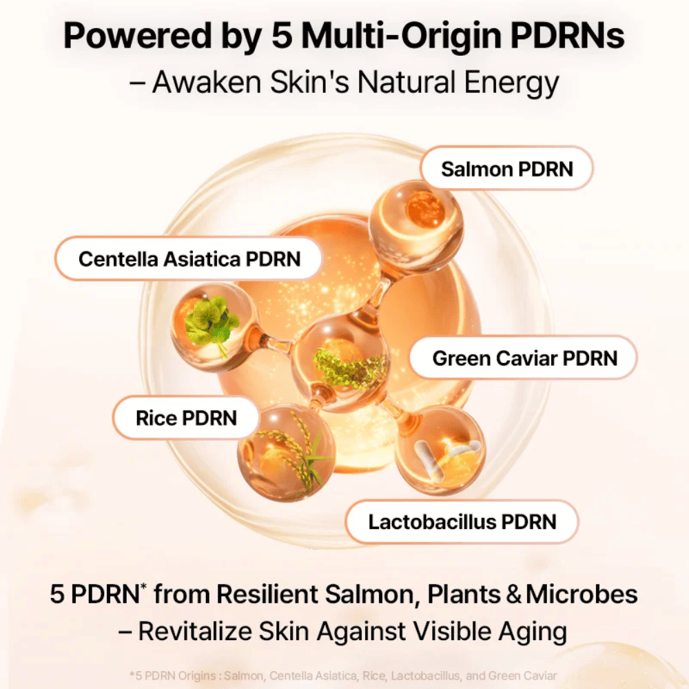 COSRX 5 PDRN Hydrogel Mask met multi-origin PDRN van zalm, centella asiatica, rijst, lactobacillus en groene kaviaar voor huidvernieuwing en anti-aging effect