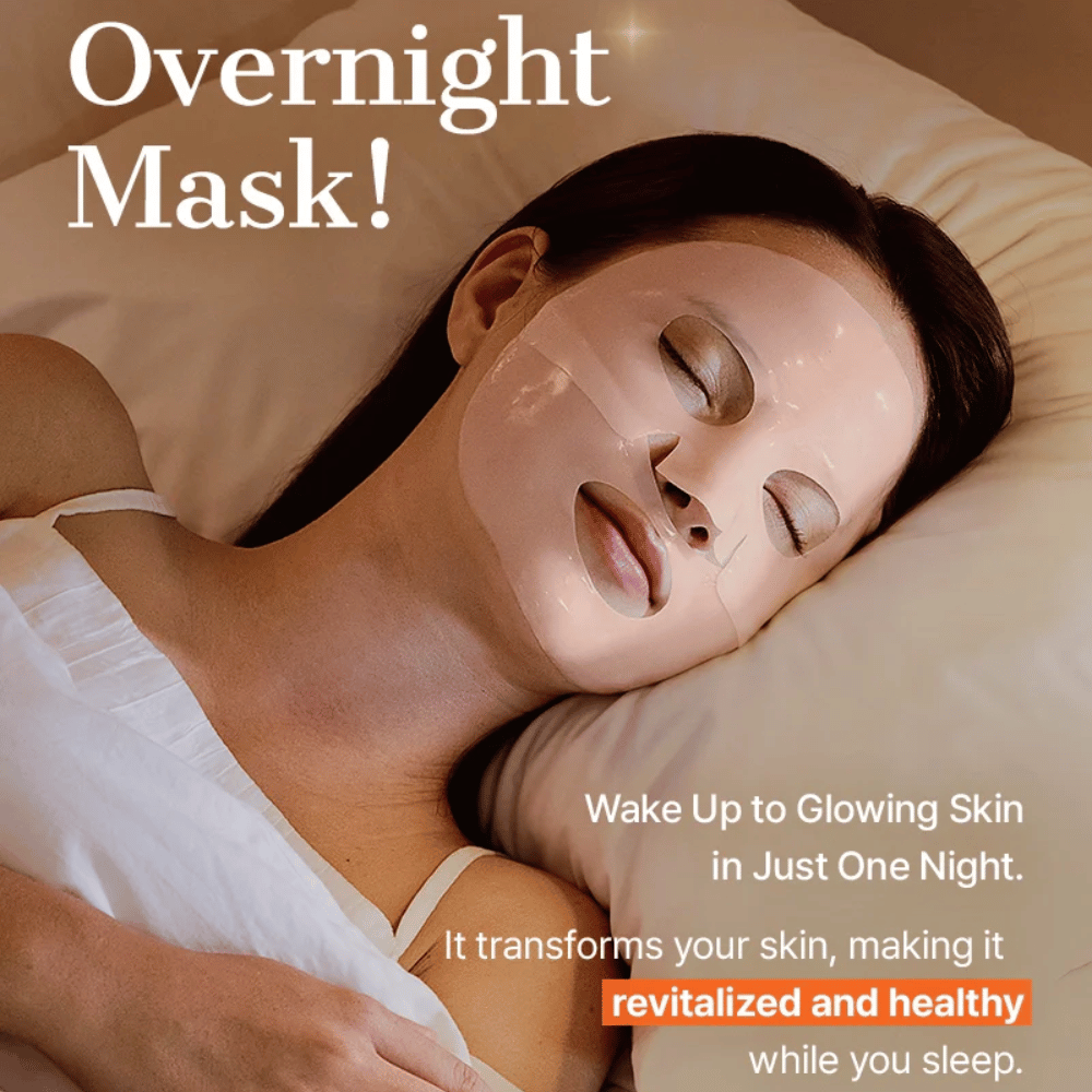 COSRX 5 PDRN Hyaluronic Acid Vital Hydrating Hydrogel Mask als overnight mask voor intensieve hydratatie, huidvernieuwing en glans gedurende de nacht