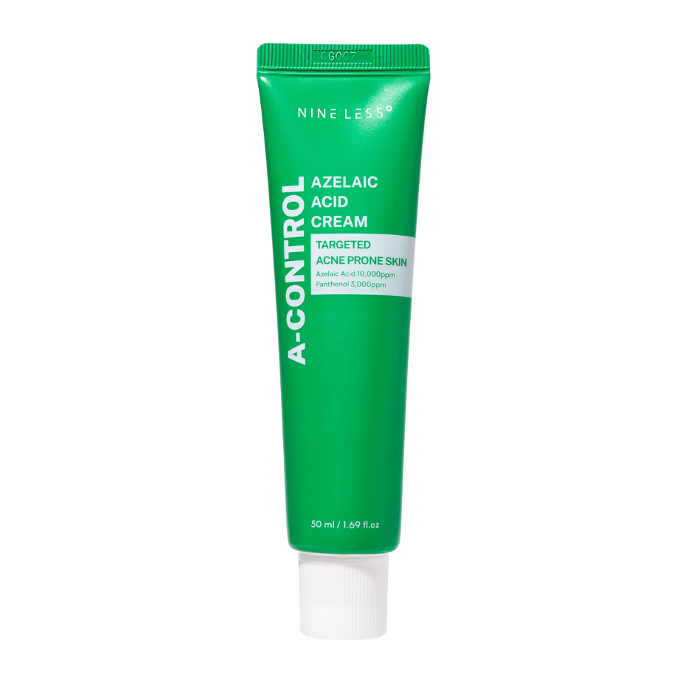 NINELESS A-Control Azelaic Acid Cream gezichtscrème – Koreaanse crème met azelaïnezuur dat helpt onzuiverheden te verminderen, de huid te kalmeren en de huidstructuur te verbeteren.