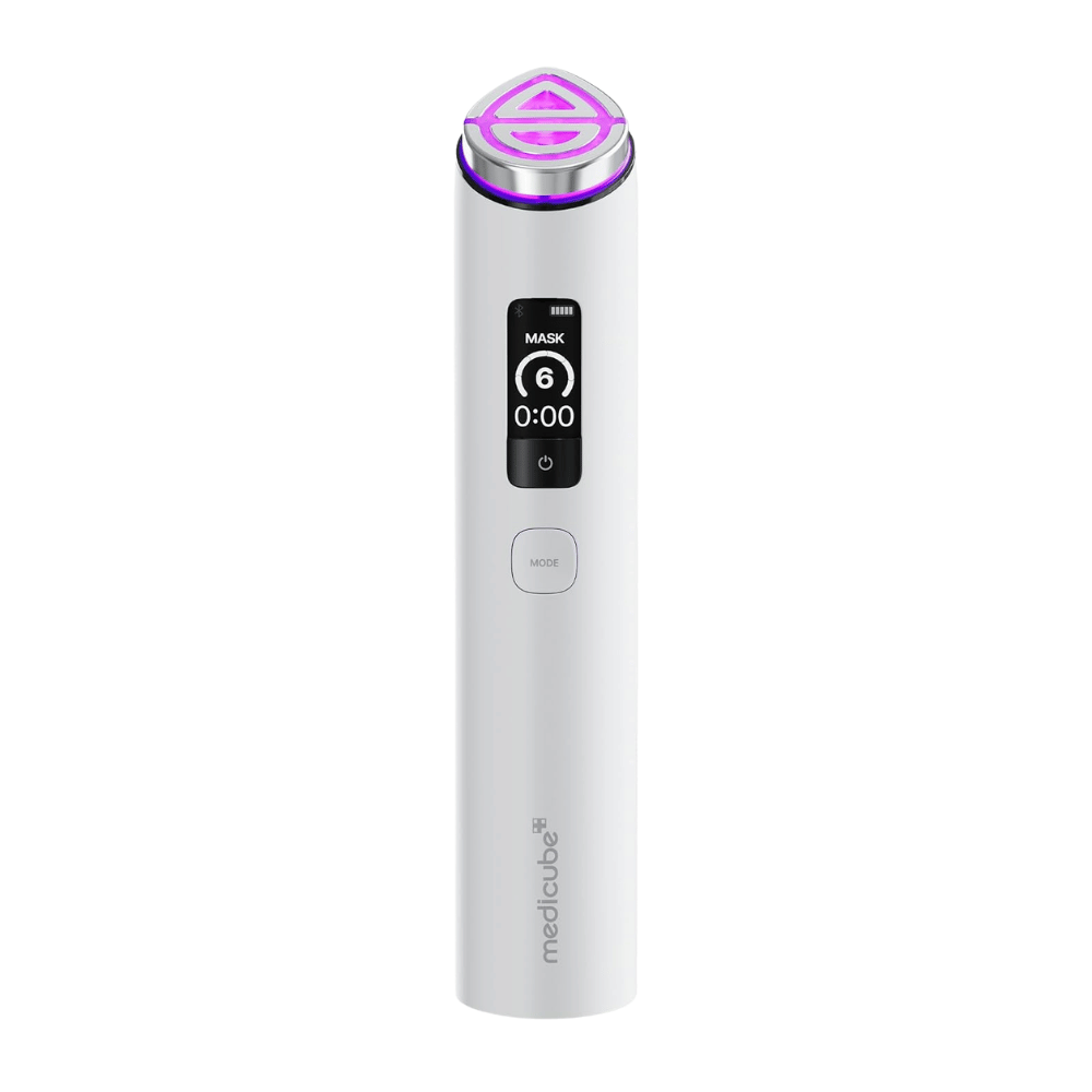 medicube AGE-R Booster Pro X2 Wit elektrisch huidverzorgingsapparaat met Mask Mode voor verhoogde opname van huidverzorgingsproducten