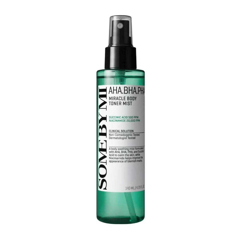 Some By Mi AHA BHA PHA Miracle Body Toner Mist lichaamsspray – Koreaanse exfoliërende mist die helpt poriën te reinigen, puistjes te verminderen en een egalere huid te geven.