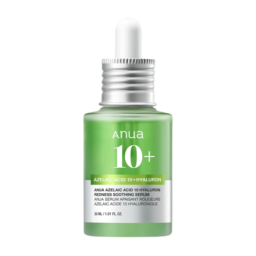 ANUA Azelaic Acid 10+ Hyaluron Serum kalmeert roodheid en hydrateert de huid effectief. Bevat azelaïnezuur en hyaluronzuur om irritatie te verminderen en de huidbarrière te versterken. Perfect voor de gevoelige huid. Gebruik dagelijks voor zichtbare resultaten.