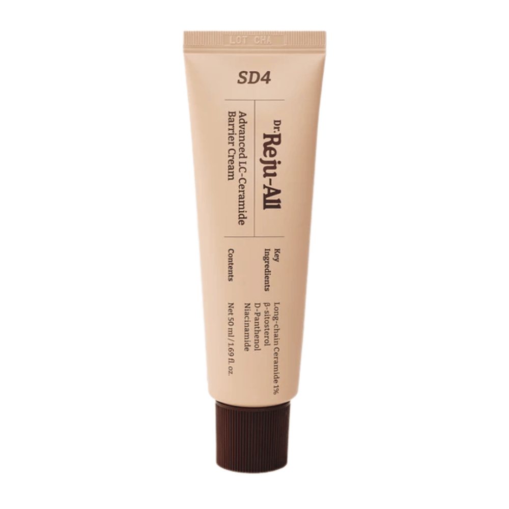 Dr. Reju-All Advanced LC-Ceramide Barrier Cream SD4 – Koreaanse gezichtscrème met een lichte lipide-watertextuur die de huidbarrière versterkt en geschikt is voor de gevoelige en droge huid.