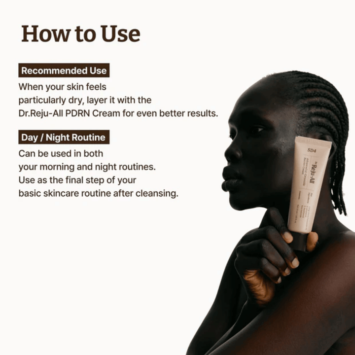 Dr. Reju-All Advanced LC-Ceramide Barrier Cream – barrièreversterkende gezichtscrème die 's ochtends en 's avonds als laatste stap in de huidverzorgingsroutine wordt gebruikt voor langdurige hydratatie en bescherming.