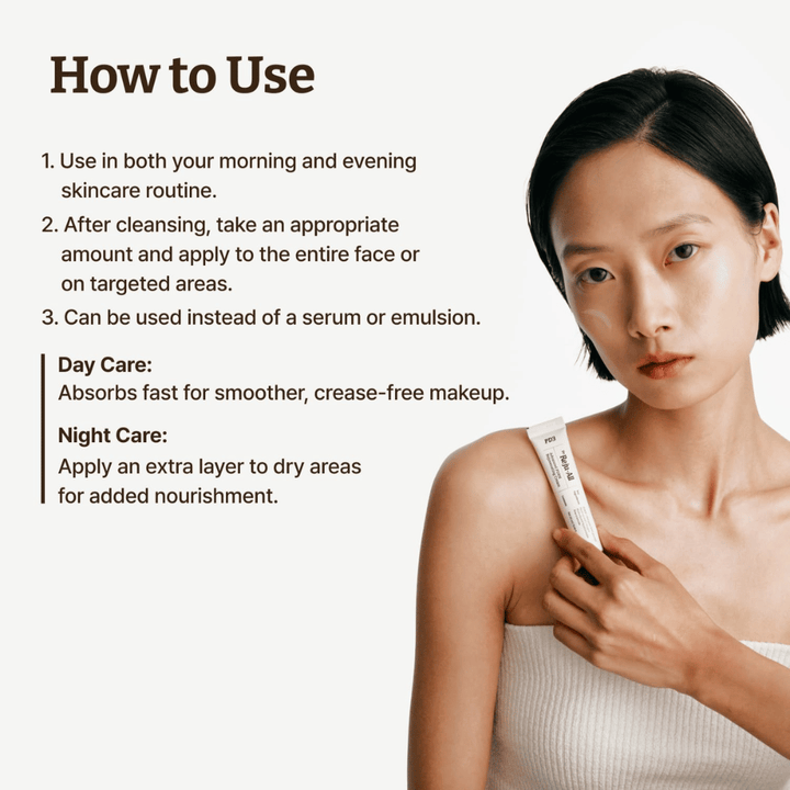 Gebruik van Dr. Reju-All PDRN Rejuvenating Cream – dag- en nachtcrème die de huid kalmeert en hydrateert