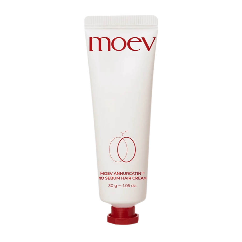 6. MOEV Annurcatin No Sebum Hair Cream 30 g – witte tube met rode tekst en dop voor vet haar