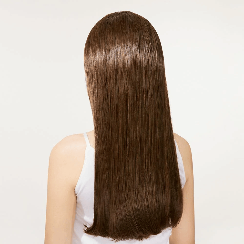 Glanzend en zacht haar na gebruik van Nature Republic Argan Essential Moisture Repairing Conditioner.