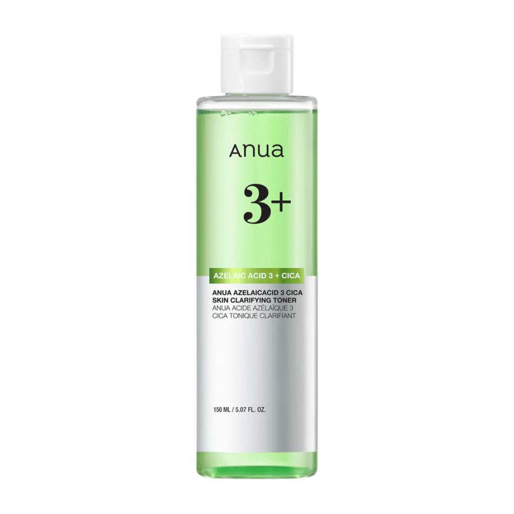 Anua Azelaic Acid 3 Cica Skin Clarifying Toner 150 ml – kalmerende toner met 3% azelaïnezuur en Cica voor gevoelige, onzuivere en roodheidgevoelige huid.