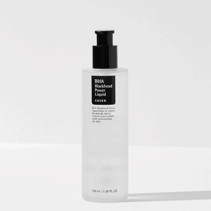 COSRX BHA Blackhead Power Liquid 100 ml – chemische peeling met salicylzuur (BHA) om mee-eters te verminderen en poriën diep te reinigen.
