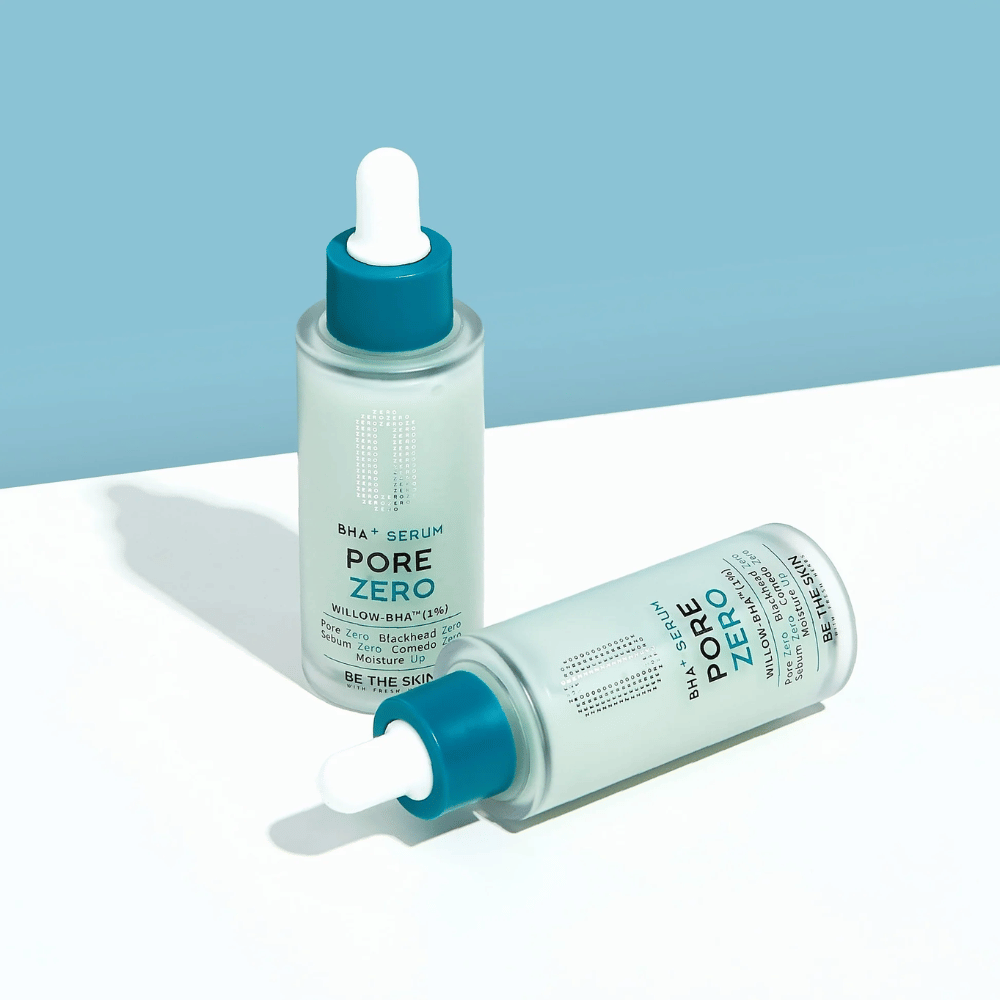 Twee flessen Be The Skin BHA+ Pore Zero Serum met Willow-BHA 1 %