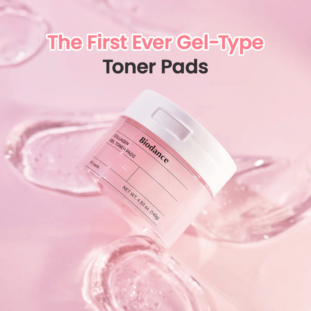Biodance Collagen Gel Toner Pads zijn de eerste gel-gebaseerde toner pads die de huid hydrateren en egaliseren. Perfect voor een snelle en eenvoudige huidverzorgingsroutine die glans geeft en de structuur van de huid verbetert.
