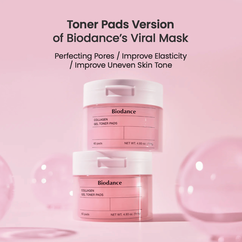 Biodance Collagen Gel Toner Pads combineert collageen en verzorgende ingrediënten om de poriën te verfijnen, de elasticiteit van de huid te verbeteren en de huidskleur te egaliseren. Perfect voor een dagelijkse opfrissing en stralende huid.