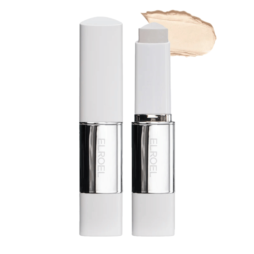 ELROEL Blanc Cover Cream Stick concealer in lichte tint met romige textuur die gelijkmatige dekking en natuurlijke finish biedt.