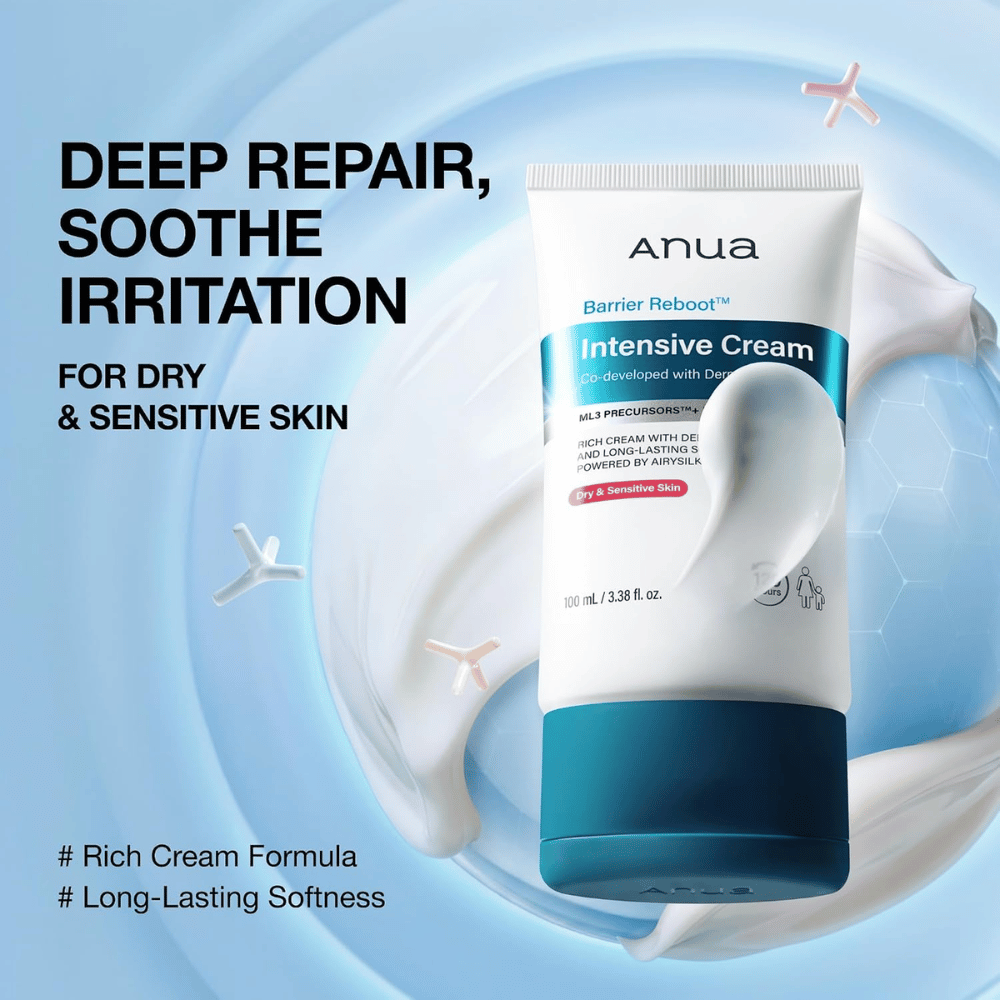 4. Anua Barrier Reboot Intensive Cream – intensief hydraterende gezichtscrème voor de droge en gevoelige huid