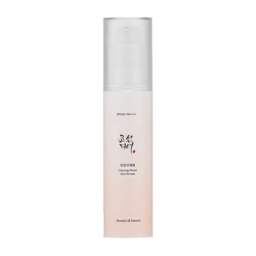 Koreaanse huidverzorgingsvoordelen ontmoeten SPF 50+ PA++++ in Beauty of Joseon Ginseng Moist Sun Serum.