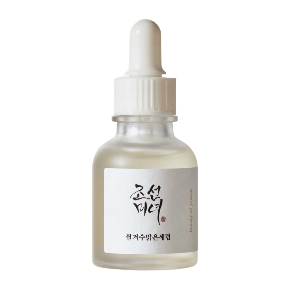 Beauty of Joseon Glow Deep Serum in glazen fles met pipet en traditioneel Koreaans ontwerp.
