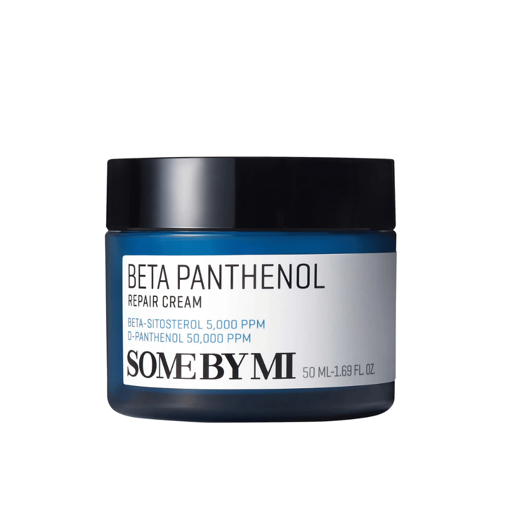 Productafbeelding van SOME BY MI Beta Panthenol Repair Cream 50ml – intensief verzorgende Koreaanse vochtinbrengende crème voor de gevoelige huid.