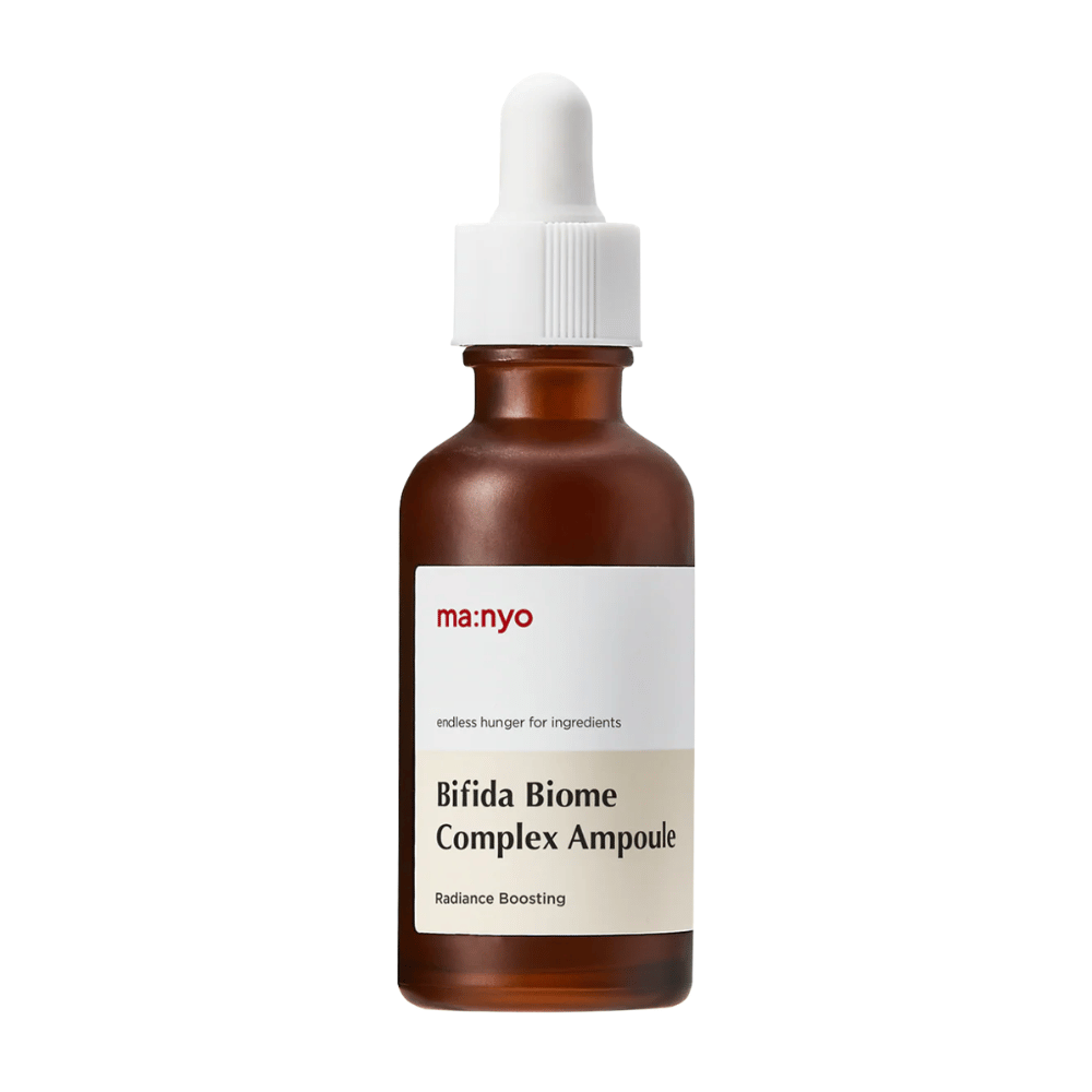 Vrijstaande pure productafbeelding van ma:nyo Bifida Biome Complex Ampoule op een lichte achtergrond.