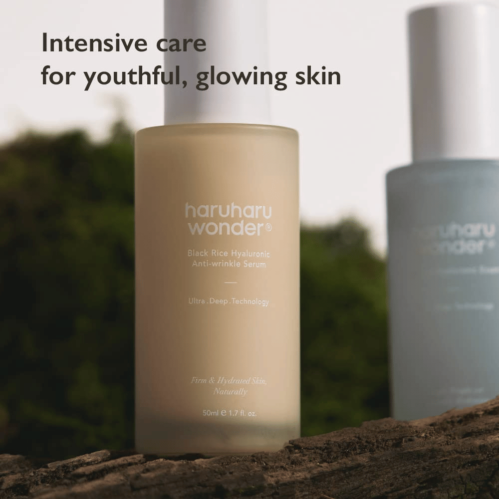 Haruharu Wonder Black Rice Hyaluronic Anti-Wrinkle Serum – intensieve verzorging voor een gehydrateerde huid met glans
