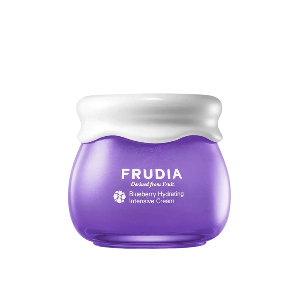 FRUDIA Blueberry Hydrating Intensive Cream – hydraterende gezichtscrème met bosbessenextract die de huidbarrière versterkt en langdurige hydratatie biedt