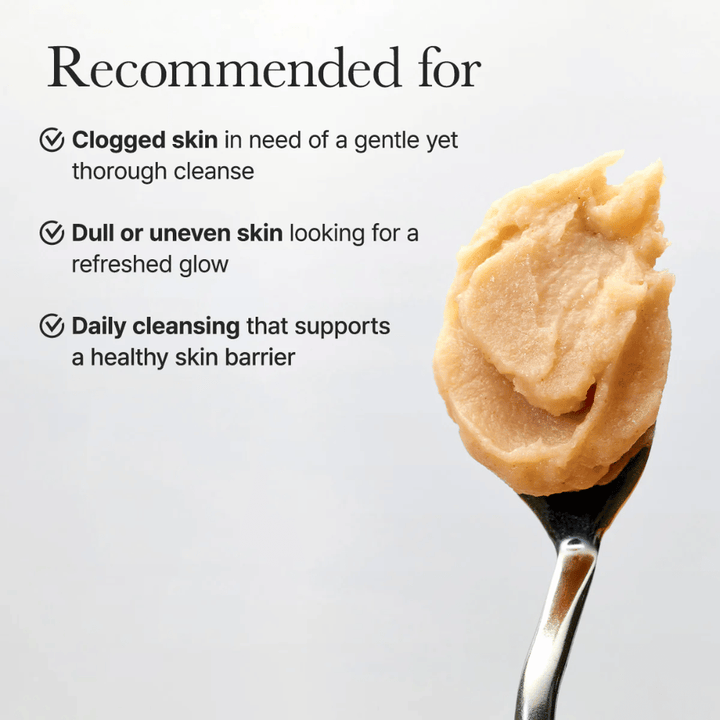 Arencia Calendula Rice Mochi Cleanser rekommenderas för igentäppt, trött eller ojämn hud som behöver mild men effektiv rengöring.