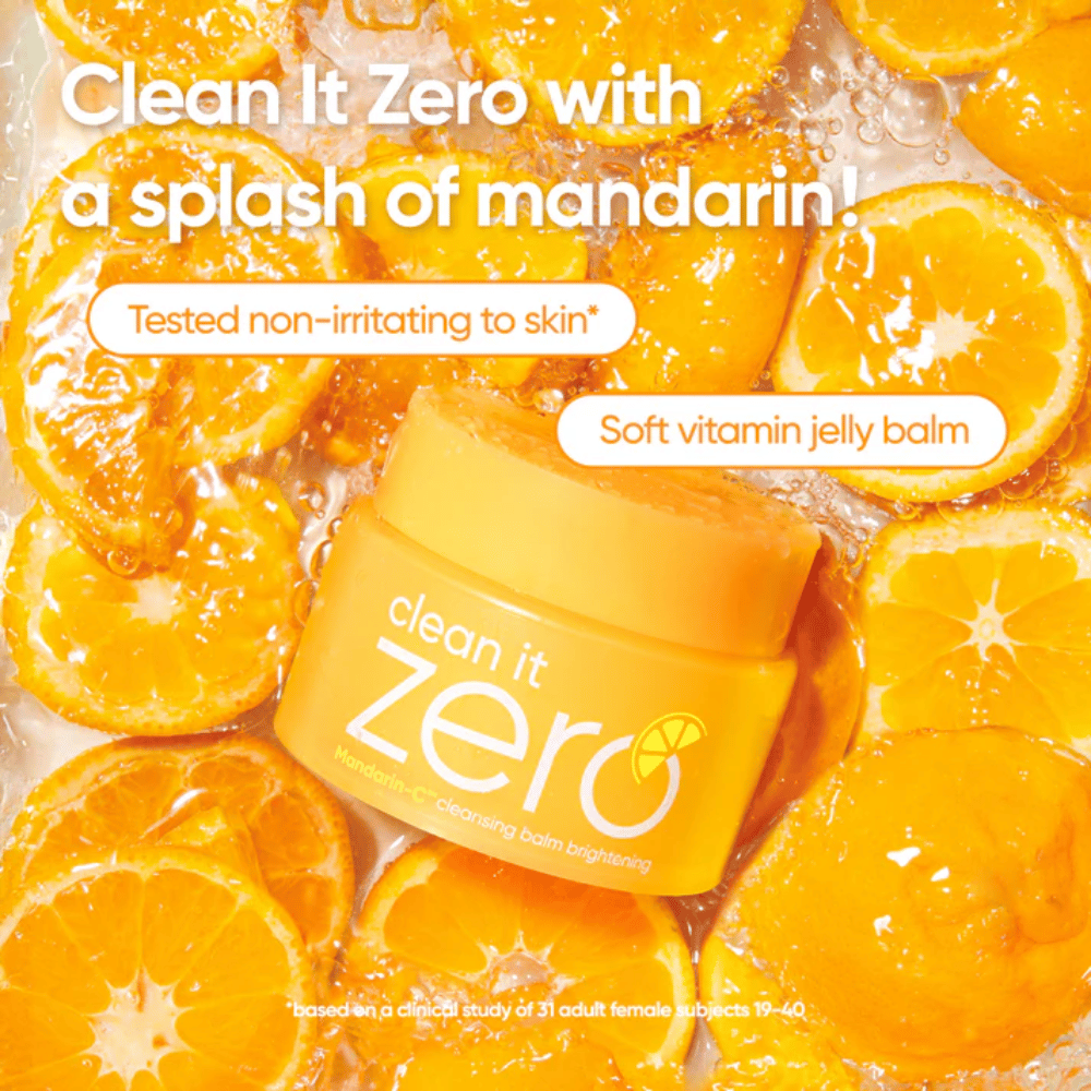 Banila Co Clean It Zero Brightening cleansing balm met zachte jelly-textuur die de huid hydrateert en diep reinigt met een fris gevoel