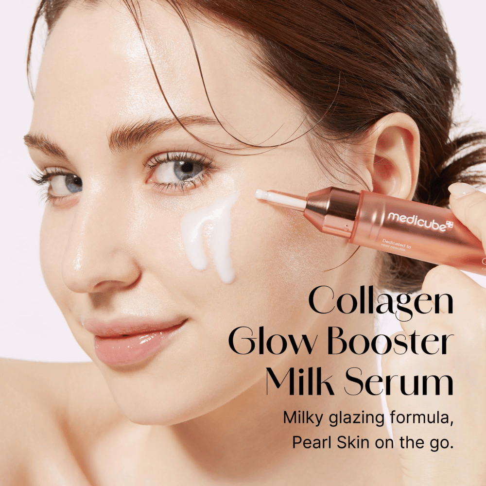 Collagen Glow Booster Milk Serum is een melkachtige glansformule die je huid een parelglans geeft voor onderweg. Perfect om de glans en elasticiteit van de huid te verbeteren, terwijl het de huid hydrateert en beschermt tegen externe belastingen.