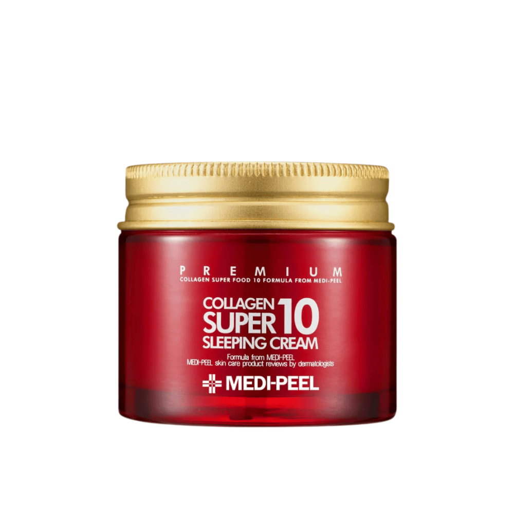 MEDI-PEEL Collagen Super 10 Sleeping Cream – Koreaanse slaapcrème met collageen voor droge, rijpe en vermoeide huid.
