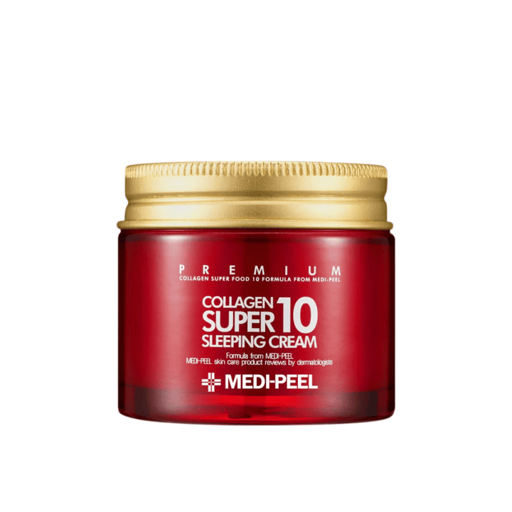 MEDI-PEEL Collagen Super 10 Sleeping Cream – Koreaanse slaapcrème met collageen voor droge, rijpe en vermoeide huid.