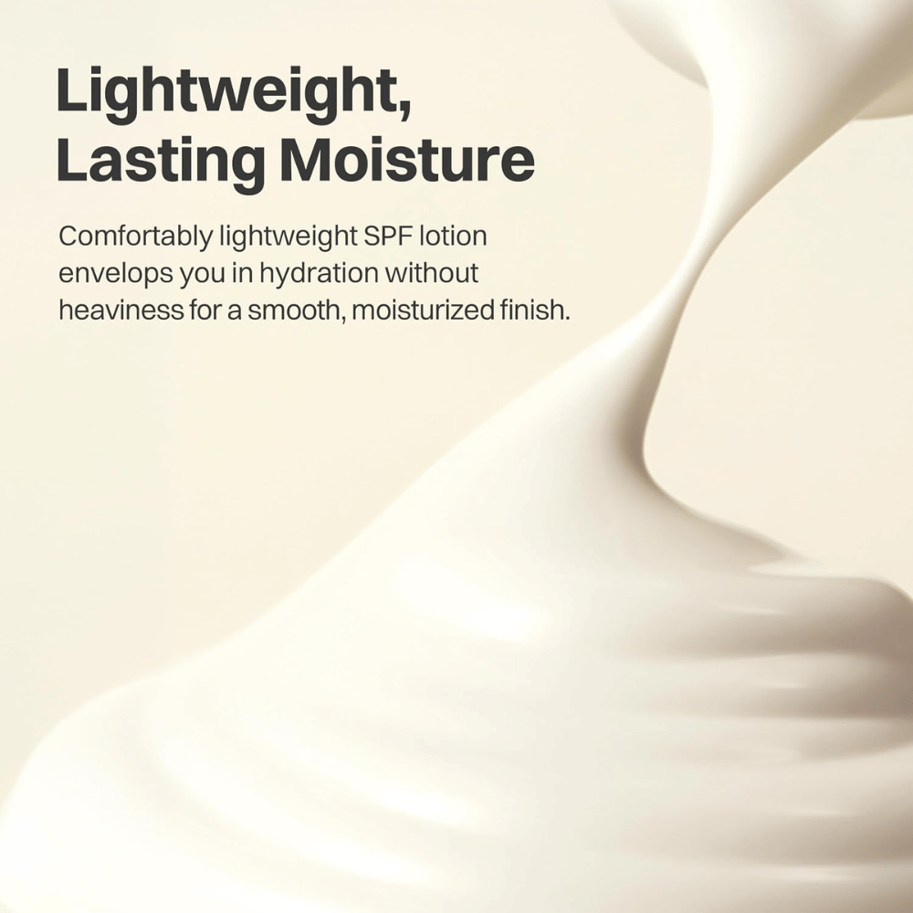 Lichte en hydraterende textuur van Beauty of Joseon Comfort Protection Mineral Body Sun Lotion SPF30
