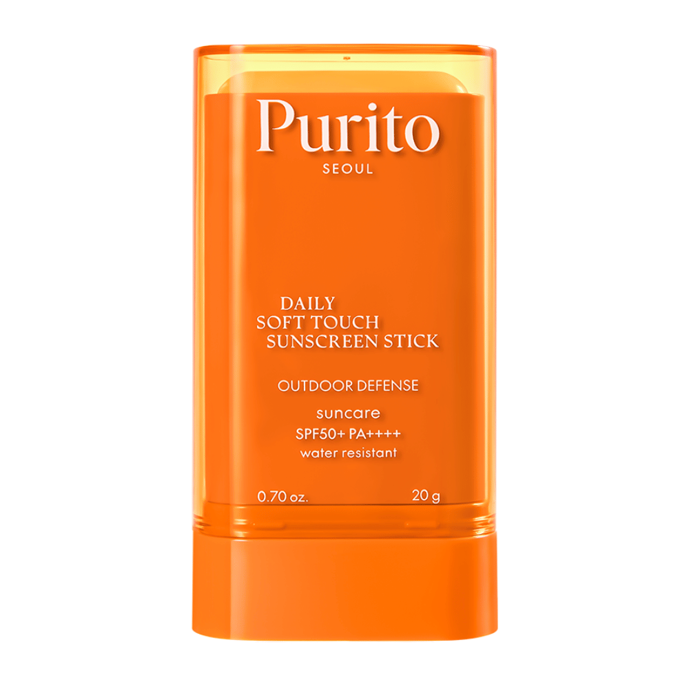 Purito Daily Soft Touch Sunscreen Stick – zonnebescherming in een handige stickvorm met SPF50+ PA++++. Waterbestendig, zijdezachte finish en perfect voor zowel gezicht als lichaam. Ook geschikt voor de gevoelige huid.