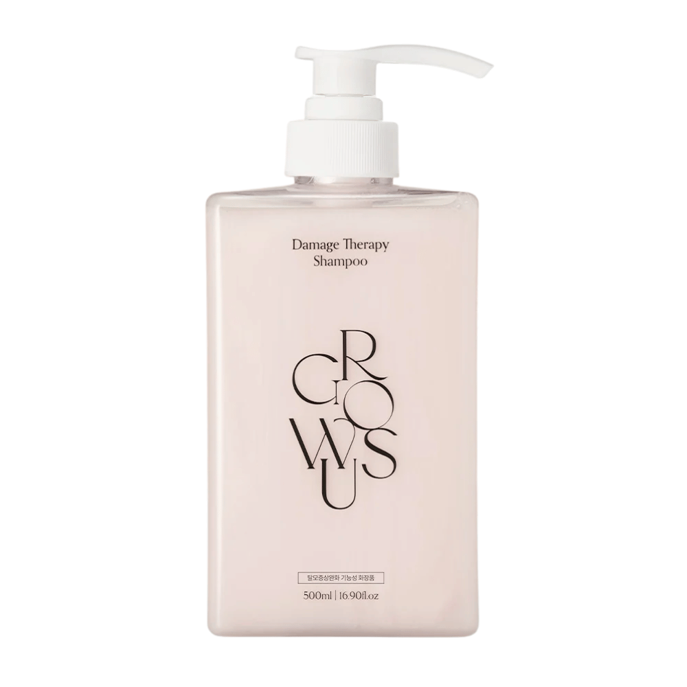 GROWUS Damage Therapy Shampoo EX 500 ml herstellende shampoo productafbeelding tegen witte achtergrond