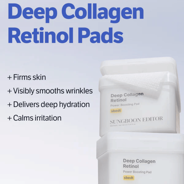 Koreaanse retinolpads met collageen die helpen rimpels te verminderen, de huid te versterken en de huidstructuur te verbeteren