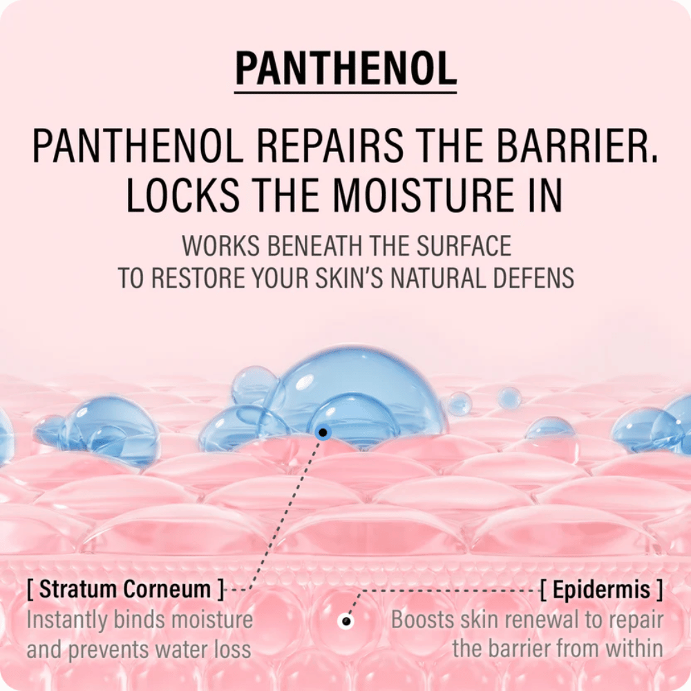EPII Double Up Cream met panthenol die diep hydrateert, de huidbarrière versterkt en vochtverlies bij de gevoelige huid tegengaat.