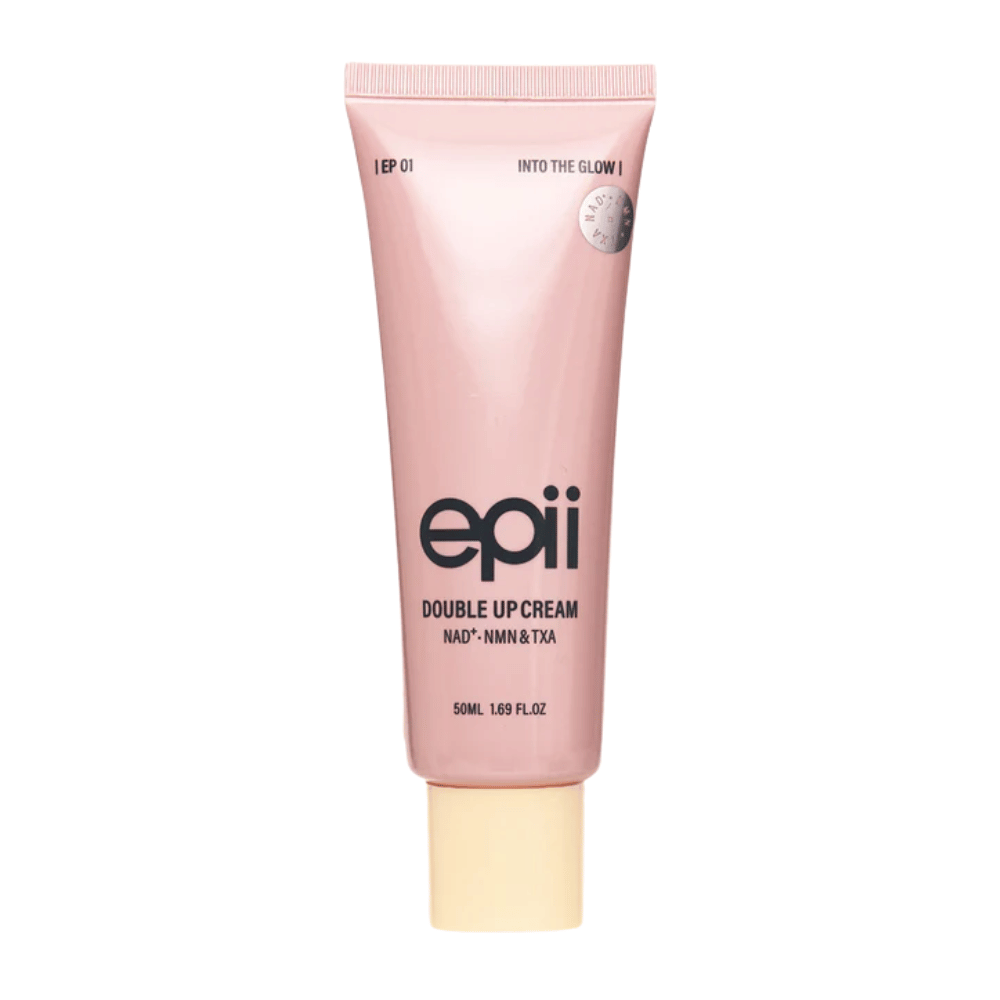 EPII Double Up Cream NAD+, NMN & TXA 50 ml – verhelderende gezichtscrème die de huidtint, stevigheid en hydratatie verbetert.