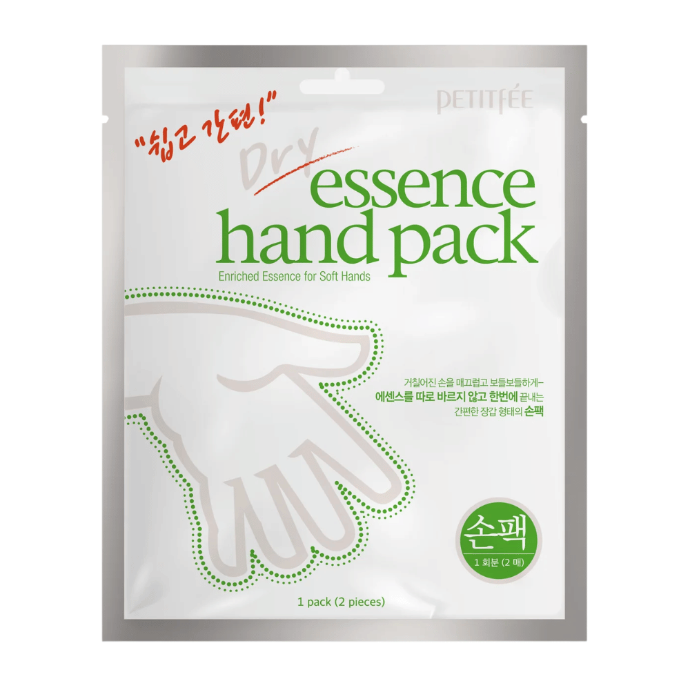 PETITFEE Dry Essence Hand Pack verzorgend handmasker met sheaboter, ureum en hyaluronzuur voor intensieve hydratatie