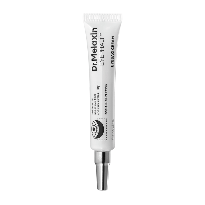Dr.Melaxin Eyephalt Eyebag Cream voor alle huidtypes die intensieve verzorging biedt tegen donkere kringen, zwellingen en tekenen van veroudering rond de ogen