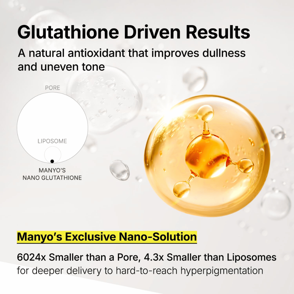 Ma:nyo Glutathione 7 Dark Spot Serum Patch met nano-glutathion voor diepwerkende behandeling van donkere vlekken en een ongelijkmatige huidtoon