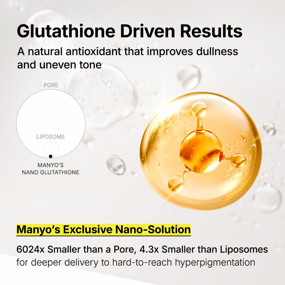 Ma:nyo Glutathione 7 Dark Spot Serum met nano-glutathion voor diepwerkende behandeling van pigmentvlekken en een doffe huid