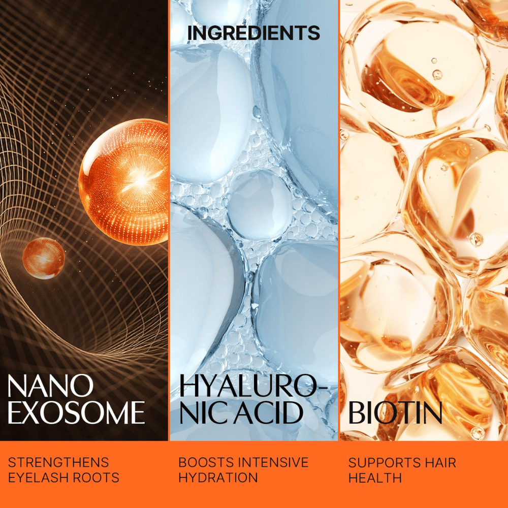 LILYEVE Grow Turn Exosome Dual Lash Serum met nano-exosomen, hyaluronzuur en biotine voor de verzorging van de wimpers.