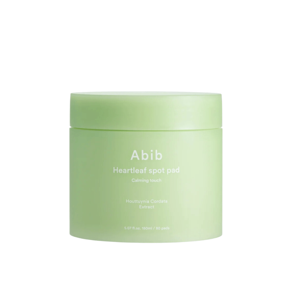 Pot met Abib Heartleaf Spot Pad Calming Touch, kalmerende huidverzorgingspads met Houttuynia Cordata-extract.