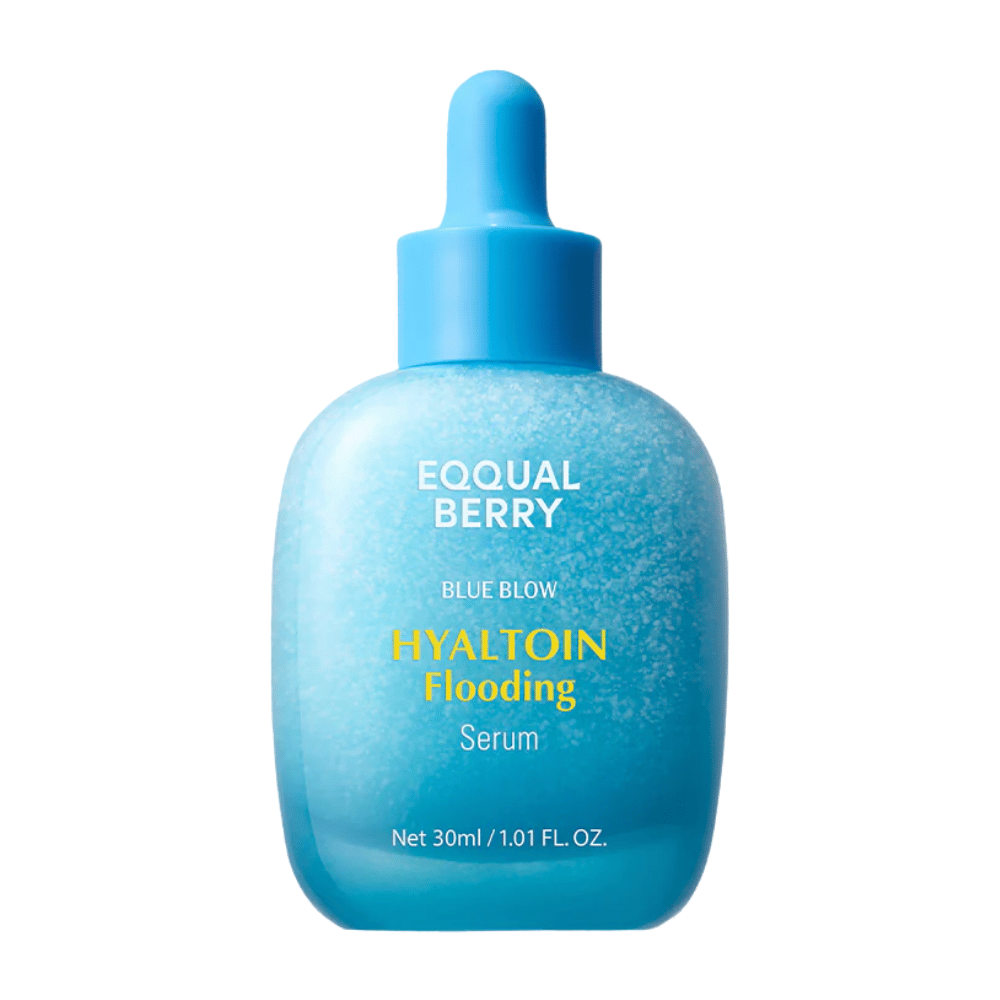 EQUAL BERRY Blue Blow Hyaltoin Flooding Serum 30 ml – productafbeelding van hydraterend K-beauty serum tegen droge huid