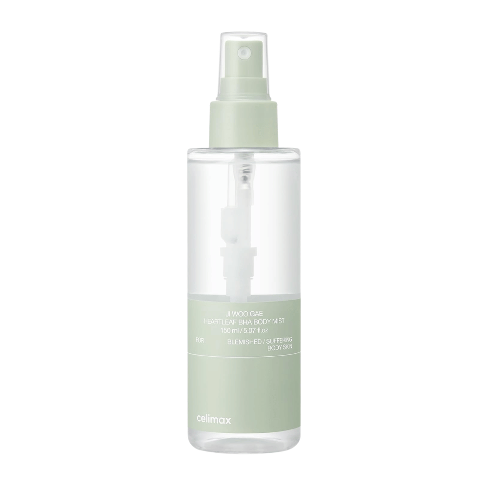 1. celimax Ji Woo Gae Heartleaf BHA Body Mist 150 ml – exfoliërende bodymist