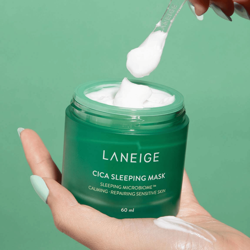 Trefwoorden: slaap, huidbarrière
Productnaam: LANEIGE Cica Sleeping Mask 60ml