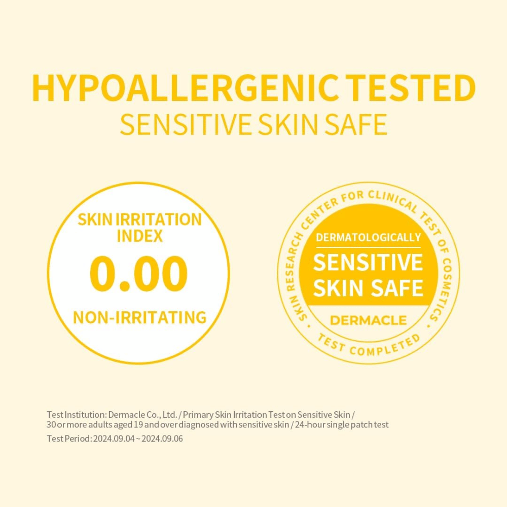 Hypoallergeen getest Secret Key Lemon Sparkling Cleansing Foam – veilig voor de gevoelige huid met 0,00 in huidirritatie-index.