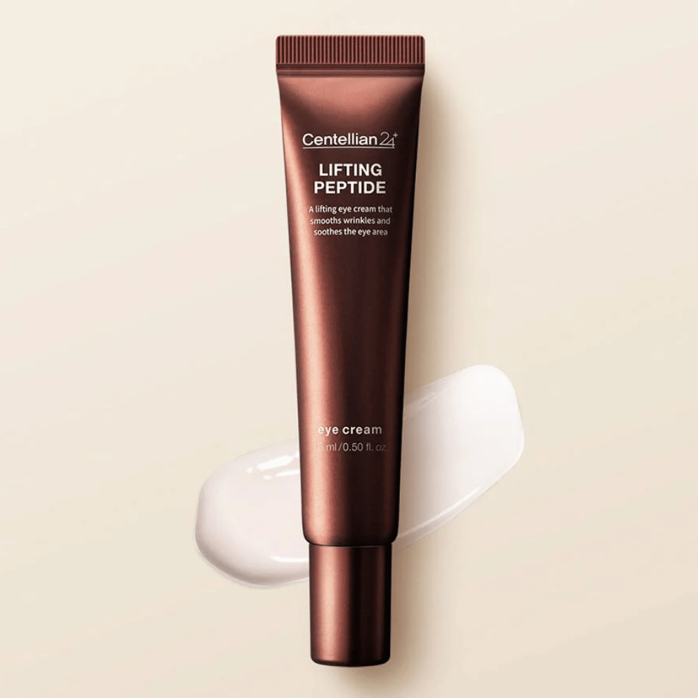 Centellian24 Lifting Peptide Eye Cream eye cream – Koreaanse eye cream met peptiden die helpen de huid rond de ogen te hydrateren en de zichtbaarheid van fijne lijntjes en rimpels te verminderen.
