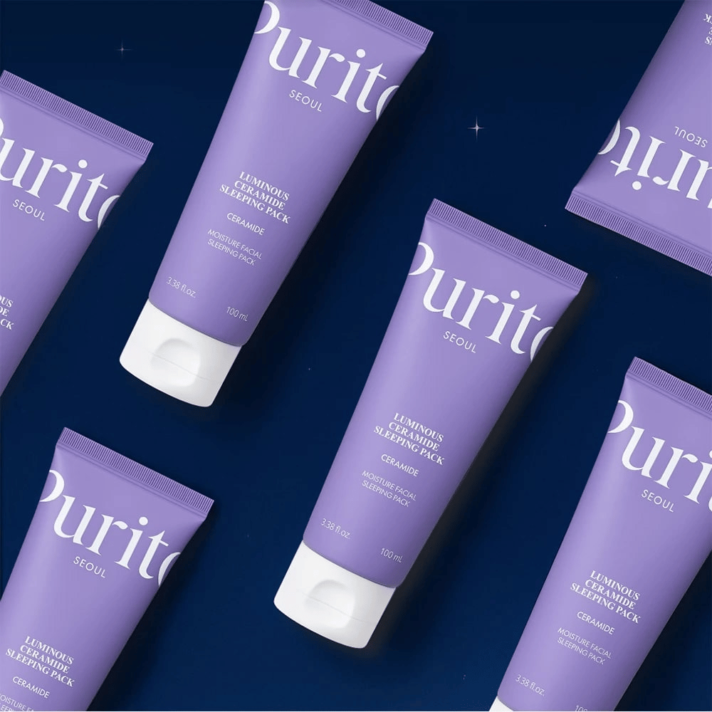 Purito SEOUL Luminous Ceramide Sleeping Pack – hydraterend nachtmasker met ceramiden die de huidbarrière versterken en glans geven