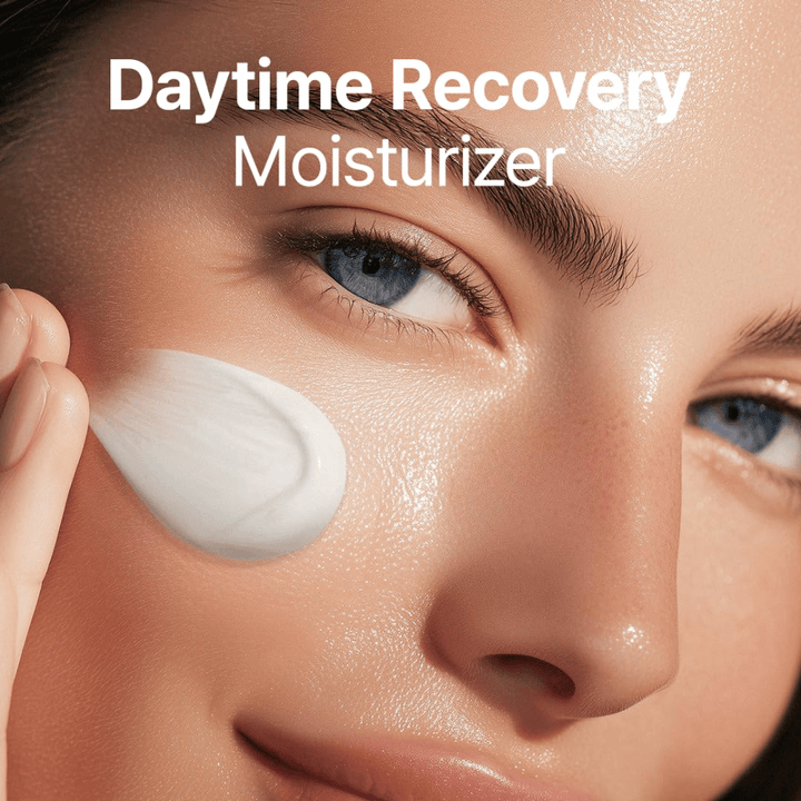 Purito Luminous Ceramide Moisturizer toepassing – ceramidecrème die helpt de huid diep te hydrateren, droge huid te kalmeren en de elasticiteit van de huid te verbeteren.