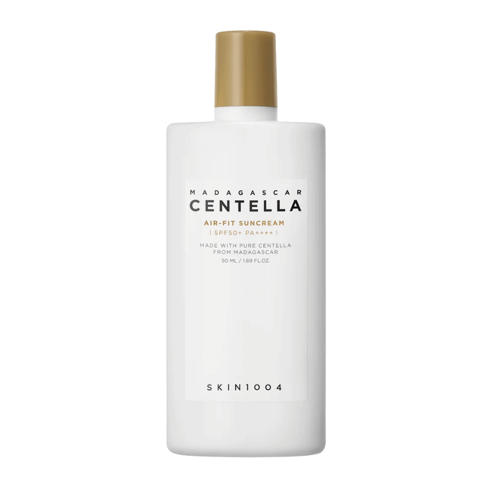 Centella asiatica zonnebescherming SPF50+ PA++++ die effectieve UV-bescherming biedt, de huid hydrateert en een lichte, niet-plakkerige finish achterlaat